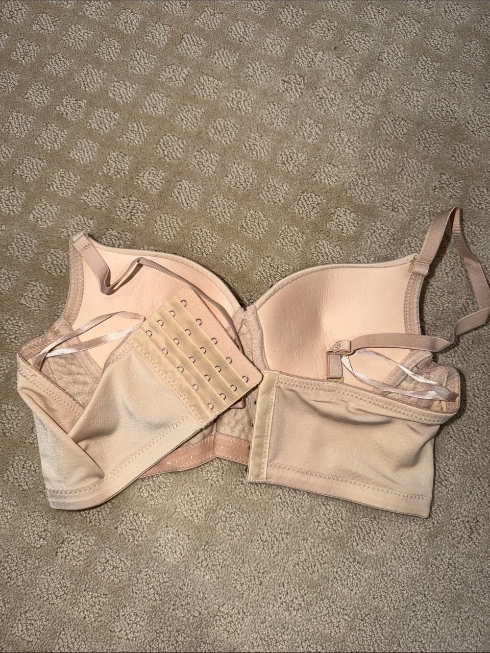 Embellished Nude Rhinestone Crop Top - Picture 5 of 5